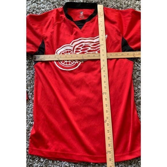 NHL OFFICIAL Detroit Red Wings Hockey Jersey Shirt VINTAGE Y2K MCM unisex SMALL - Picture 3 of 5